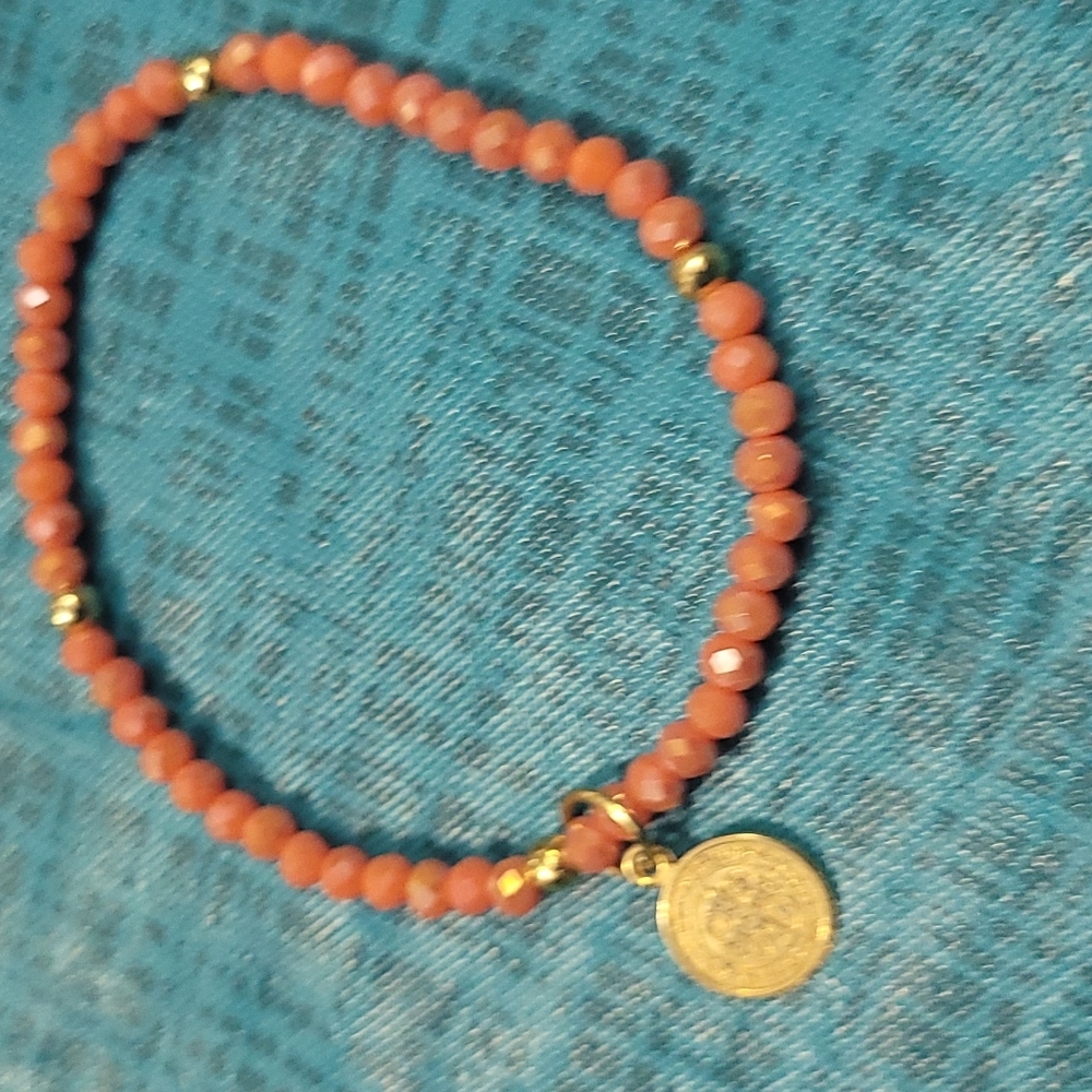 Moda Fashion Coral Color Jewelry View 5